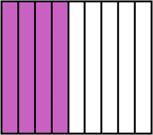Magenta Rectangle Fraction 4:9