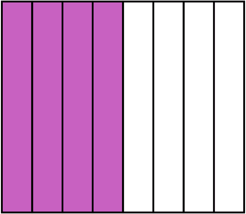 Magenta Rectangle Fraction 4:8
