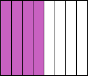 Magenta Rectangle Fraction 4:8