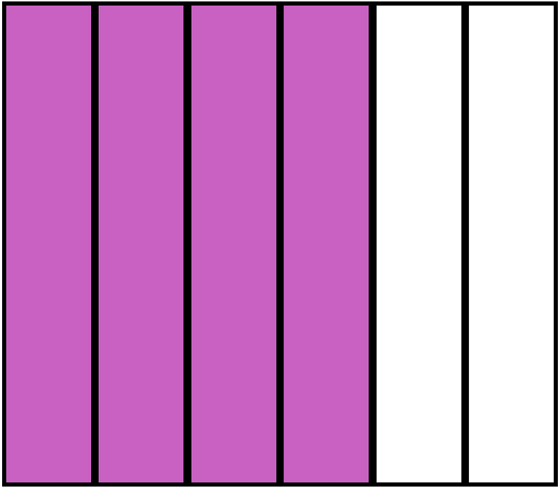 Magenta Rectangle Fraction 4:6