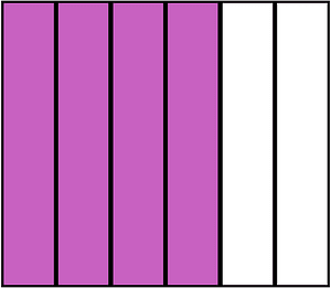 Magenta Rectangle Fraction 4:6