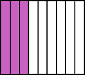 Magenta Rectangle Fraction 3:9