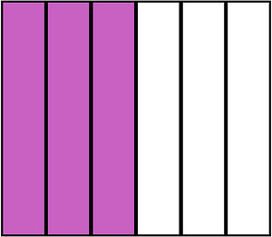 Magenta Rectangle Fraction 3:6