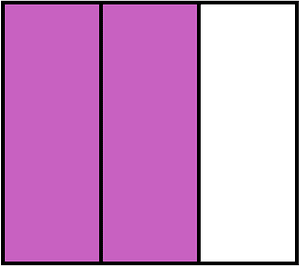 Magenta Rectangle Fraction 2:3