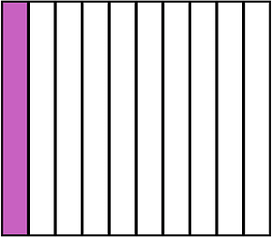 Magenta Rectangle Fraction 1:10