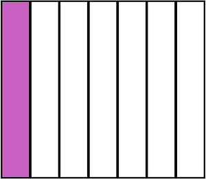 Magenta Rectangle Fraction 1:7
