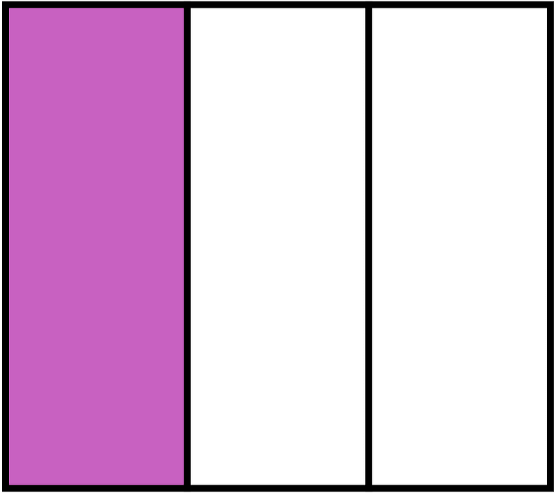 Magenta Rectangle Fraction 1:3