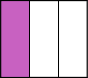 Magenta Rectangle Fraction 1:3