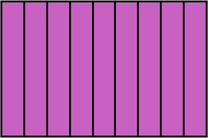 Magenta Rectangle Fraction 9:9