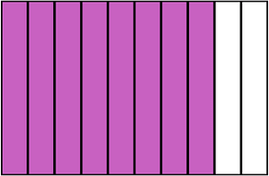 Magenta Rectangle Fraction 8:10