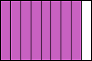 Magenta Rectangle Fraction 8:9
