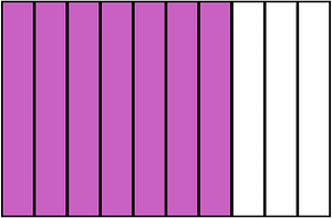 Magenta Rectangle Fraction 7:10