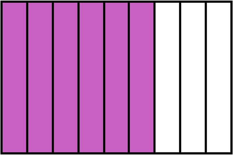 Magenta Rectangle Fraction 6:9