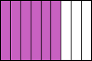 Magenta Rectangle Fraction 6:9