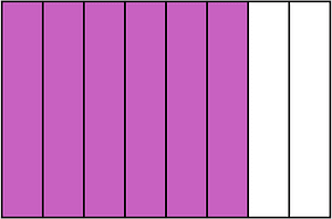 Magenta Rectangle Fraction 6:8
