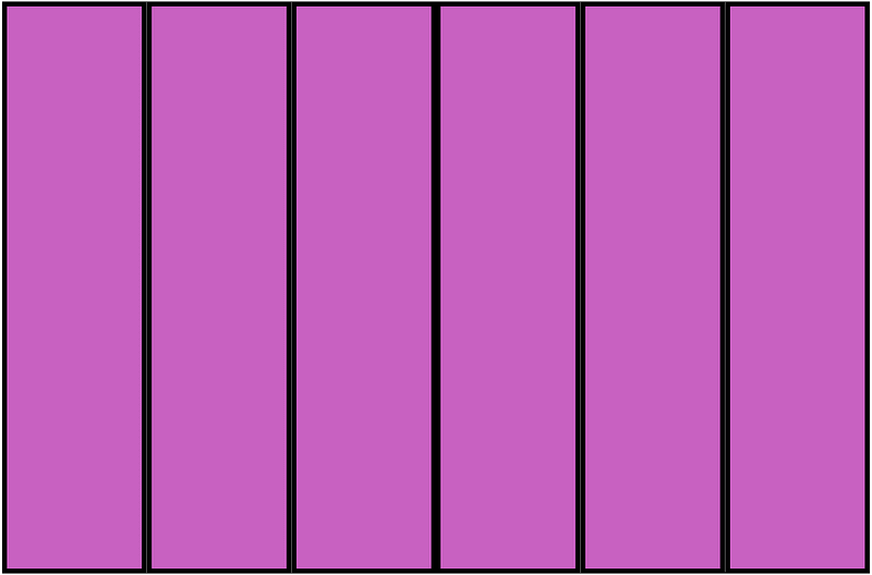 Magenta Rectangle Fraction 6:6