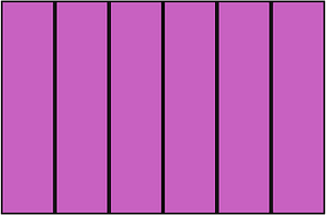 Magenta Rectangle Fraction 6:6