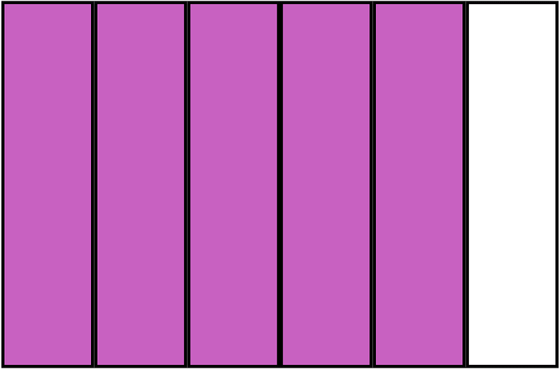 Magenta Rectangle Fraction 5:6