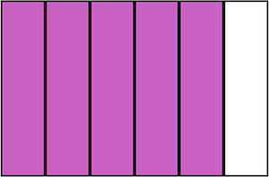 Magenta Rectangle Fraction 5:6