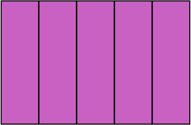 Magenta Rectangle Fraction 5:5