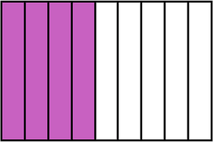 Magenta Rectangle Fraction 4:9