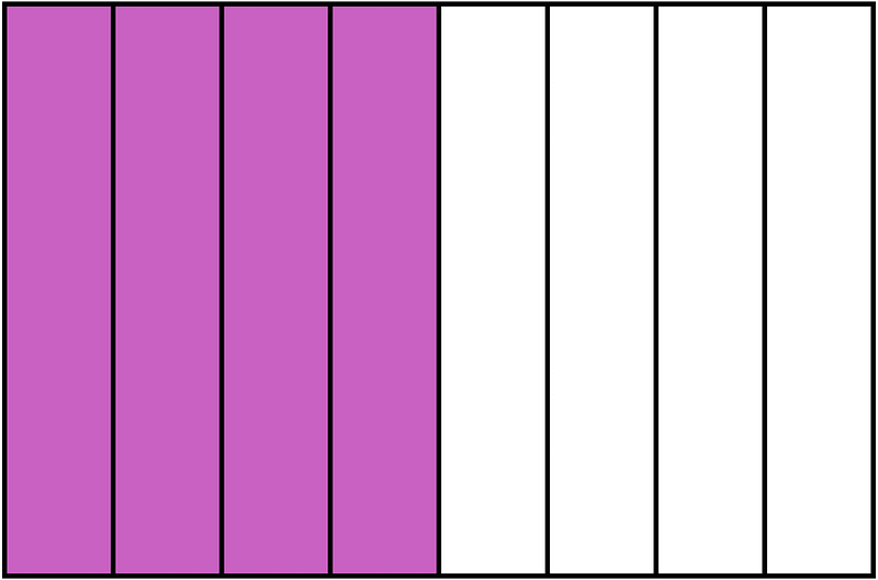 Magenta Rectangle Fraction 4:8