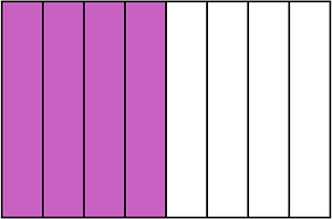 Magenta Rectangle Fraction 4:8