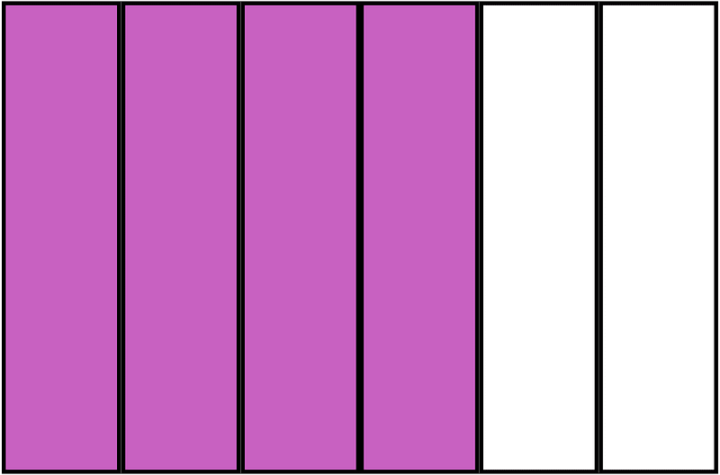 Magenta Rectangle Fraction 4:6