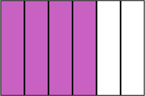 Magenta Rectangle Fraction 4:6