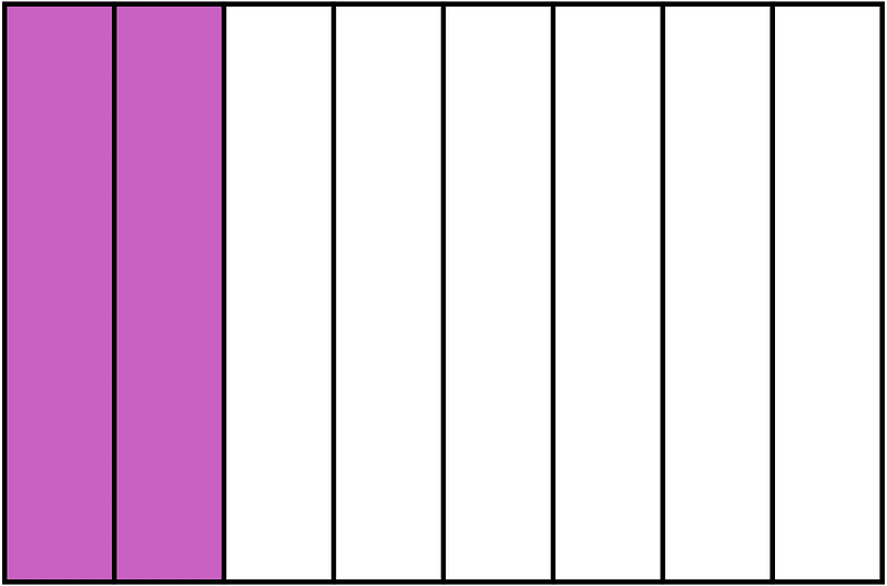 Magenta Rectangle Fraction 2:8