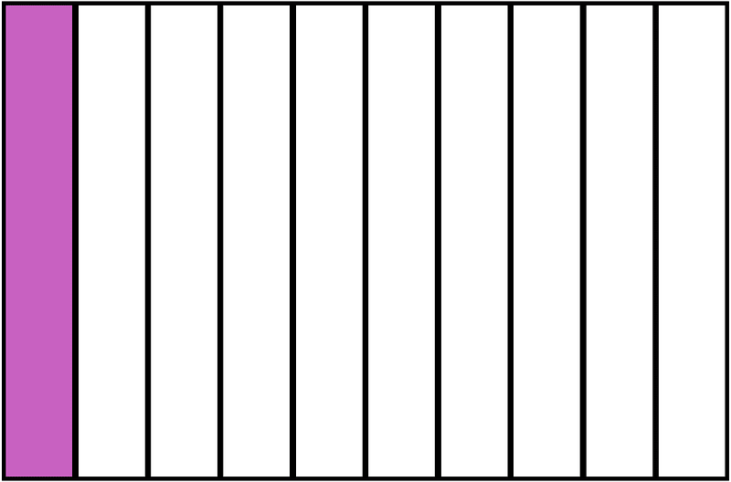 Magenta Rectangle Fraction 1:10