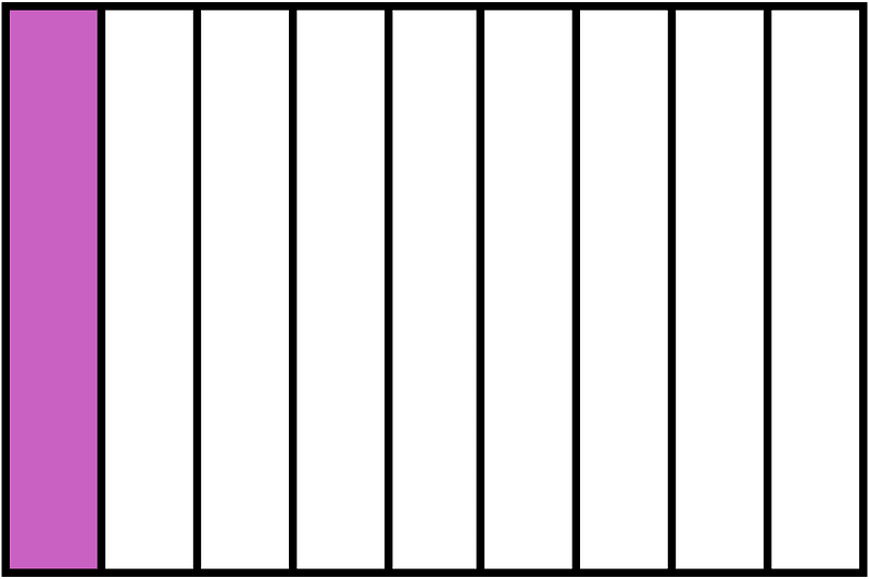 Magenta Rectangle Fraction 1:9