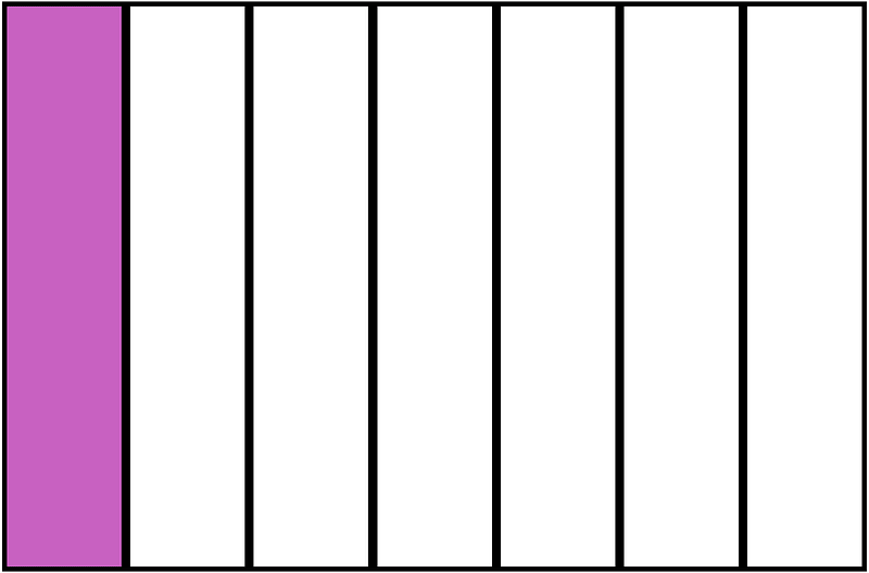 Magenta Rectangle Fraction 1:7
