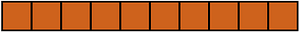 Orange-Brown Rectangle Fraction 10:10