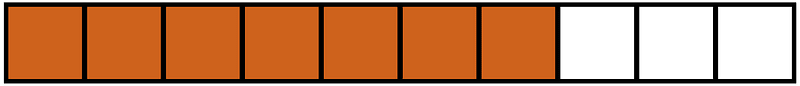 Orange-Brown Rectangle Fraction 7:10