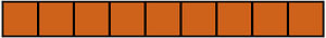 Orange-Brown Rectangle Fraction 9:9