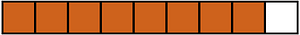 Orange-Brown Rectangle Fraction 8:9