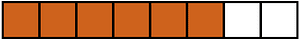 Orange-Brown Rectangle Fraction 6:8