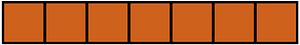 Orange-Brown Rectangle Fraction 7:7