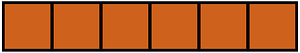 Orange-Brown Rectangle Fraction 6:6