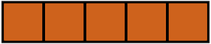 Orange-Brown Rectangle Fraction 5:5