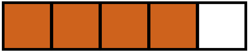 Orange-Brown Rectangle Fraction 4:5