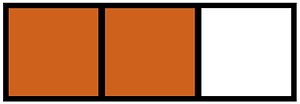 Orange-Brown Rectangle Fraction 2:3