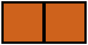 Orange-Brown Rectangle Fraction 2:2