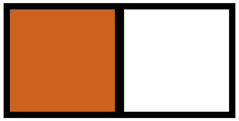 Orange-Brown Rectangle Fraction 1:2