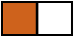 Orange-Brown Rectangle Fraction 1:2