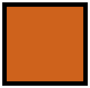 Orange-Brown Rectangle Fraction 1:1
