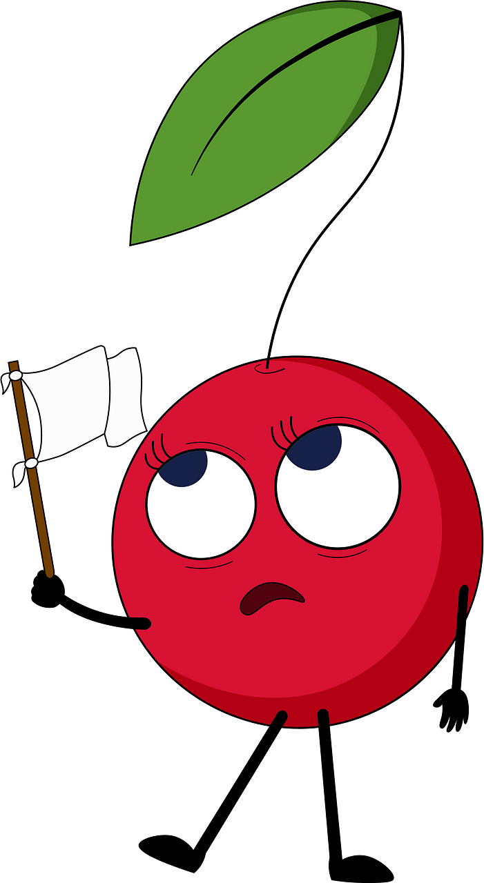 Cherry surrenders