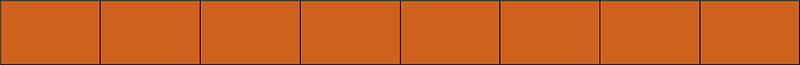 Orange-Brown Rectangle Fraction 8:8