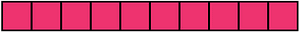 Pink Rectangle Fraction 10:10
